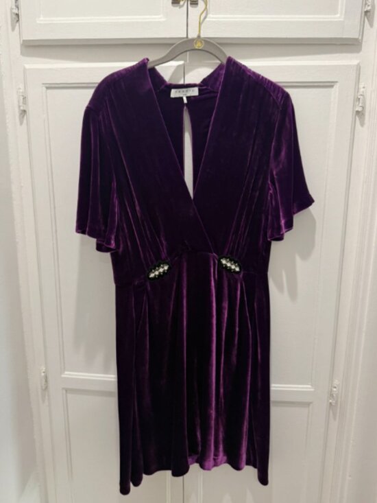 Sandro Dresses & Skirts - Sandro Purple Velvet Dress